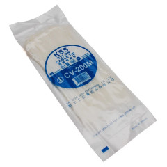 Collier de serrage adaptable nylon transparent 200mm x 2,5mm (x100)