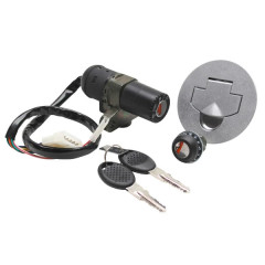 Contacteur à clé adaptable avec serrure de selle et bouchon essence pour Aprilia RS 50 1995-1998