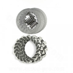 Kit embrayage Carenzi Kevlar adapté Derbi Senda 50, GPR / Gilera 50 SMT, RCR Euro 2 / 3 / 4