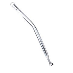 Barre de renfort adaptable chromée coudée pour cadre MBK 51