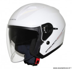 Casque Jet/Bol MT Helmets double écrans Blanc Brillant taille M (57-58cm)
