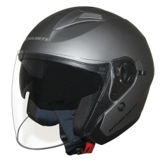 Casque Jet MT Helmets Gris Titanium Mat double écrans taille XS (53-54cm)