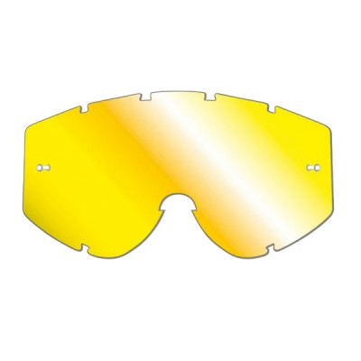 Écran Lunette-Masque ProGrip Jaune Multicouches Miroir Anti-Rayures Anti-Buée Anti-U.V.