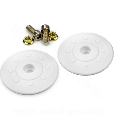 Kit fixation casque jet adaptable SB18 blanc (la paire)