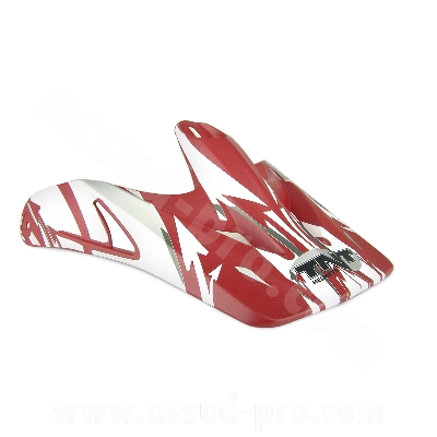 Visière TNT Blanche/Rouge pour Casque Viper 2 SC05