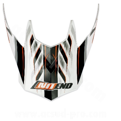Visière Casque Cross NoEnd Defcon 5 White/Orange