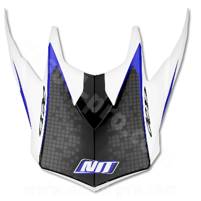 Visière Casque Cross NoEnd White/Blue TX696