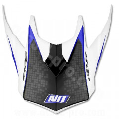 Visière Casque Cross NoEnd White/Blue TX696