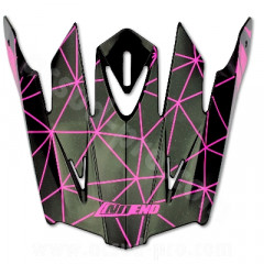 Visière Casque Cross NoEnd Glossy Pink SC15