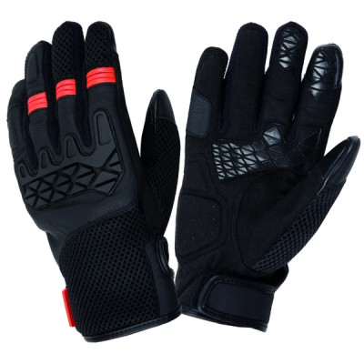 Gants Tucano Urbano Homologués EN 13594 Taille S - Noir-Orange
