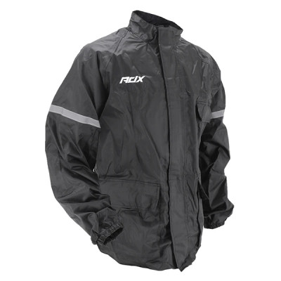 Veste de pluie ADX Doublure + bande réfléchissante + col velours + gouttière + soufflet dorsal pour éviter le flottement en roulant taille S