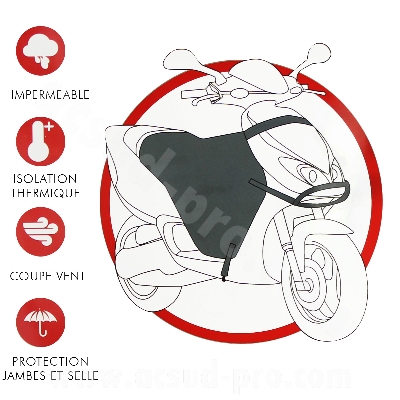 Tablier universel waterproof TNT protection pilote + selle