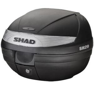 Top case Shad 29L noir capacité 1 casque intégral