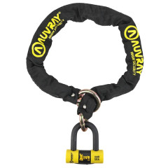 Antivol à chaine Auvray XTREM LASSO 1.20m maillon 13.5mm avec U XTREM MINI 52x65mm (Classe SRA)