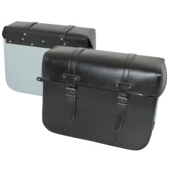 Sacoche cyclo Sporfabric R50 fixation par courroies effet cuir noir