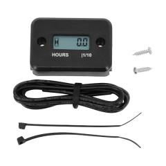Compteur d'heure moteur adaptable Noir Universel 2T-4T