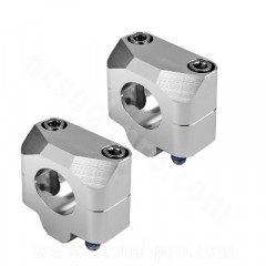 Pontets de guidon NoEnd alu adapt. guidon Ø28.6 silver (vendu par paire)