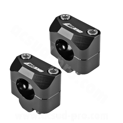 Pontet de guidon NoEnd alu anodisé noir Ø28.6 (vendu par paire)