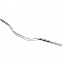 Guidon moto NoEnd Oversize GU10 Ø 28.6 Silver 825mm x 75mm