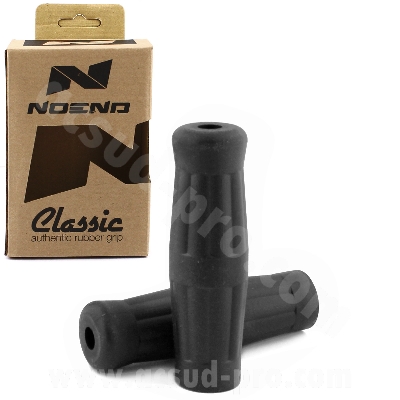 Revêtement de poignée NoEnd modèle Barrel noir pour moto vintage, classic, rétro, café racer