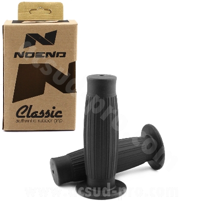 Revêtement de poignée NoEnd noir pour moto vintage, classic, retro, café racer modèle Bobber