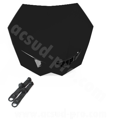 Tête de fourche NoEnd noire (livrée avec fixation)