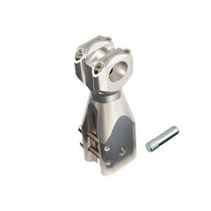 Potence Scooter Doppler Argent D.22mm Adaptable pour Speedfight, TKR, Trekker, Vivacity 1 et 2