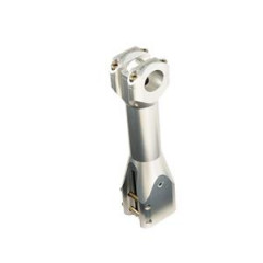 Potence scooter Doppler argent 22mm pour Nitro/Aerox/Mach G/Jog R/Ovetto/Neos