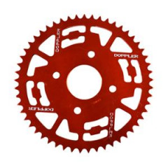Couronne Doppler 420 (53DTS) D54/ 4 Fix Alu Rouge pour X-Power/TZR 50 2003>