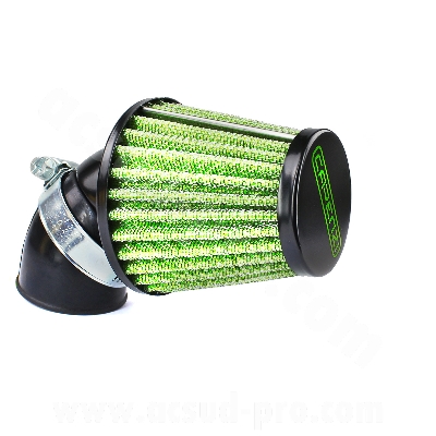 Filtre à air Carenzi Ø28/35 45° ajustable (taille L)