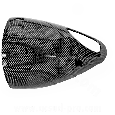 Protection pot d'échappement inférieur RB Max carbone pour Yamaha TMAX 500 2001-2006