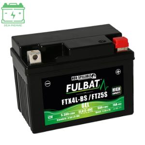 Batterie Fulbat 12V 4Ah GEL (sans entretien) - FTX4LBS/FTZ5S