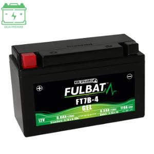Batterie gel Fulbat FT7B-4 (BS) 12V 6,5 AH activée en usine