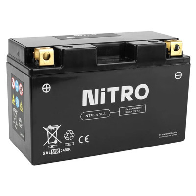 Batterie Nitro 12V 6,5 Ah sans entretien prête à l'emploi