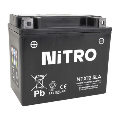 Batterie 12V Nitro 10Ah GEL SANS ENTRETIEN