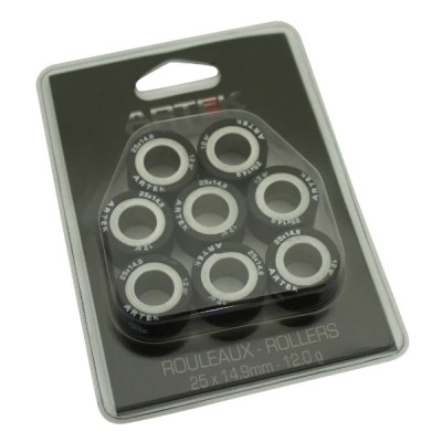 Galets/Rouleaux Artek K1 25x14,9 12,0g (x8) pour Yamaha 500, 530 TMAX, 400 MAJESTY