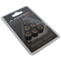 Galets/Rouleaux Artek K1 18x14 9,5g (x6) pour Scooter 125 Chinois - Peugeot 125 Tweet - Kymco 125 Dink-Street, Agility - SYM 125 Fiddle, GTS