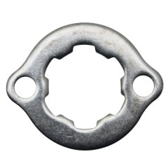 Plaquettes de frein IGM Plaquette maintien de pignon 50 à boîte 25mm entraxe, 5mm trou Derbi 50 Senda 2006>, GPR 2006>, Gilera 50 SMT 2006>, RCR 2006>, Aprilia 50 RS 2006>