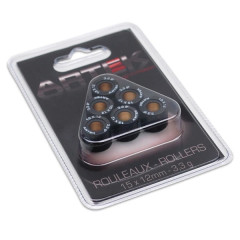 Galets de scooter Artek K1 15x12 3,3g (x6) pour MBK 50 Booster, Nitro, Ovetto, Stunt / Yamaha 50 BWS, Aerox, Neos