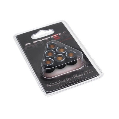 GALET / ROULEAU Artek 15x12 6,0g (x6) pour MBK 50 Booster, Nitro, Ovetto, Stunt / Yamaha 50 BWS, Aerox, Neos