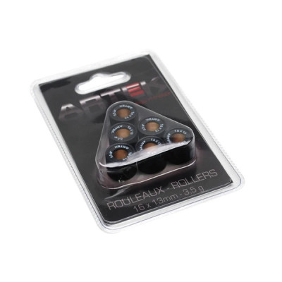 GALET-ROULEAU ARTEK K1 16X13 3,5g (x6) PEUGEOT 50 KISBEE, TKR, TREKKER, SPEEDFIGHT, BUXY, VIVACITY / PIAGGIO 50 ZIP, TYPHOON, NRG 1994-1999 / KYMCO 50 DINK, PEOPLE, TOP-BOY