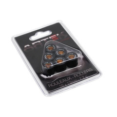 Galets/Rouleaux Artek K1 16x13 7,7g (x6) pour Peugeot 50 Kisbee, TKR, Trekker, Speedfight, Buxy, Vivacity / Piaggio 50 Zip, Typhoon, NRG 1994>1999 / Kymco 50 Dink, People, Top-Boy