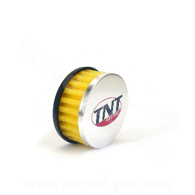 Filtre à air adaptable jaune R Boxh5 droit pour Scooter, Mécaboite, Mobylette, Maxi Scooter, Moto, Quad