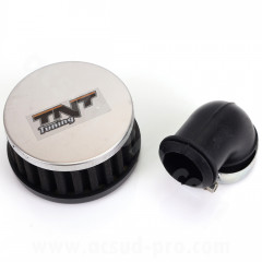 Filtre à air adaptable R BOXH5 coude noir pour Scooter, Mécaboite, Mobylette, Maxi Scooter, Moto, Quad