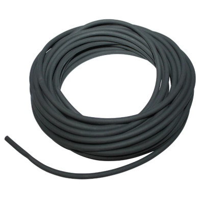 Durite d'essence adaptable 3x5 élastomère souple noire spéciale hydrocarbures (rouleau 10m)