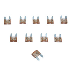 Fusible plat enfichable miniature adaptable 5A (sachet de 10) pour Scooter, Mécaboite, Mobylette, Maxi Scooter, Moto, Quad