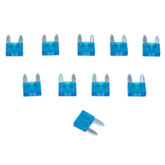 Fusible plat enfichable miniature adaptable 15A sachet de 10 pour Scooter, Mécaboite, Mobylette, Maxi Scooter, Moto, Quad
