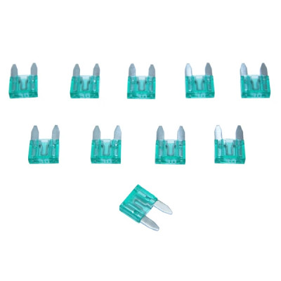 Fusible plat enfichable miniature adaptable 30A (sachet de 10) pièce pour Scooter, Mécaboite, Mobylette, Maxi Scooter, Moto, Quad