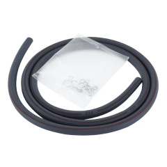 Durite d'essence adaptable 4mm 1m noir haute qualité (avec 5 clips - pression max 10 bars)