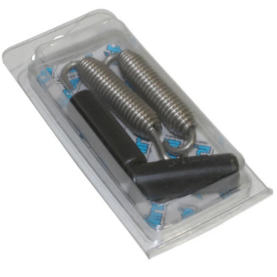 Ressort de pot d'échappement Polini 67mm avec crochet tournant (vendu par paire) (228.0005) pour Scooter, Mécaboite, Mobylette, Maxi Scooter, Moto, Quad